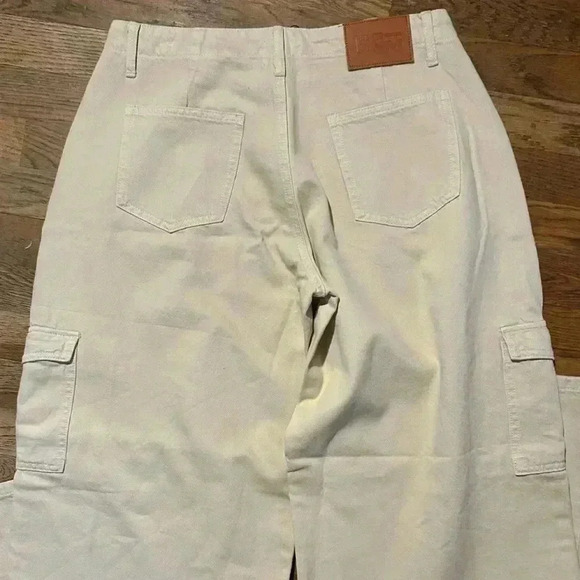 Princessโ Polly Cream Denim Wide Leg Cargo Pants, NWT, Size 6 - Picture 10 of 12